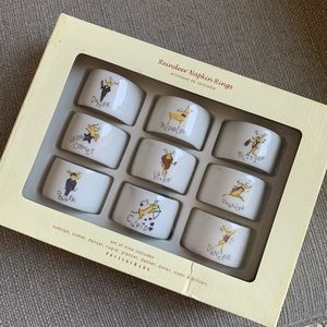 New in box pottery barn napkin rings